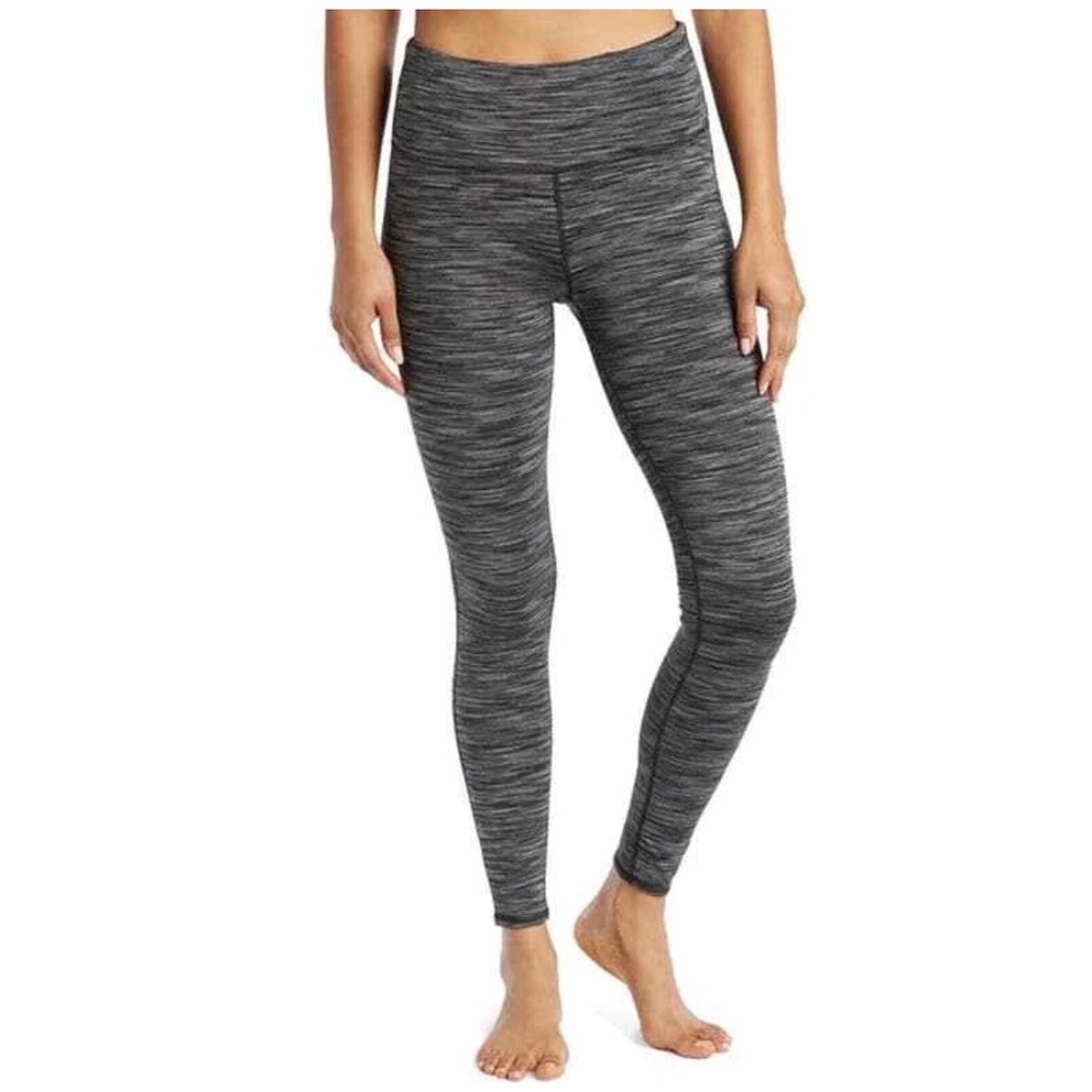 Prana Women Space Dye Leggings Charcoal Gray Black Size S Activewear High Waist